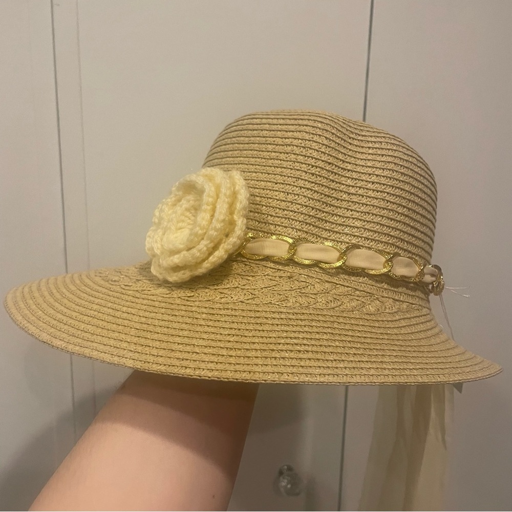 Chic Ruff sun hat with ribbon - Picture 11 of 11